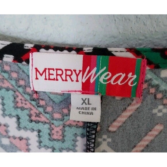 Merry Wear Women's Ugly Christmas Holiday Dress Size XL Long Sleeve Dress - Picture 3 of 5